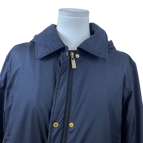 Ellen Tracy Women's Black Quilted Hooded Lightweight Jacket Plush Lining Size L - Picture 6 of 10